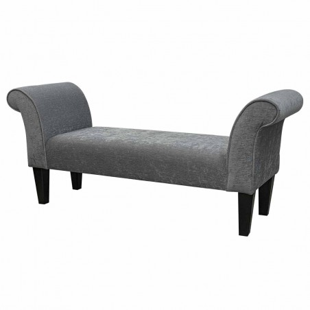 Medium Window Seat in a Pimlico Crush Grey Fabric SR16168 | Beaumont