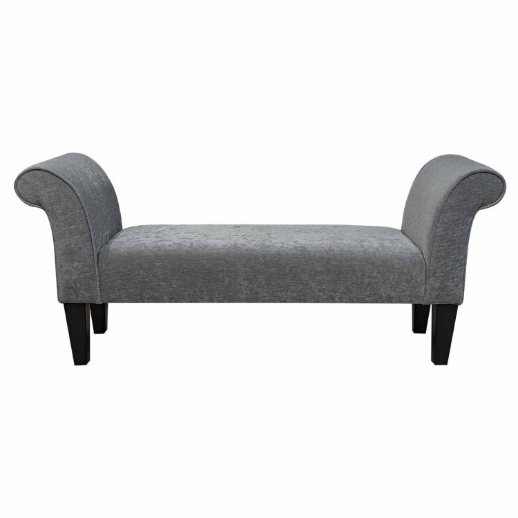 Medium Window Seat in a Pimlico Crush Grey Fabric SR16168 | Beaumont