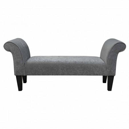 Medium Window Seat in a Pimlico Crush Grey Fabric SR16168 | Beaumont
