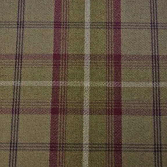 LUXE Large High Back Chair in a Balmoral Heather Tartan Fabric