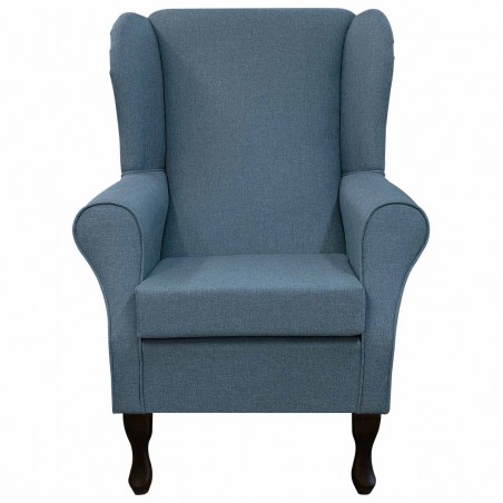 Standard Wingback Westoe Chair in a Sawana Pale Blue Fabric | Beaumont