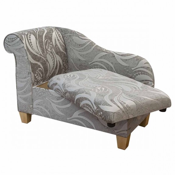 Storage Chaise Longue in a Zest Tribal Flower Fudge Fabric | Beaumont