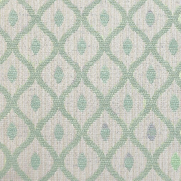 Chaise Longue in Woburn Trellis Green Fabric SR17083 | Beaumont