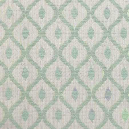 Chaise Longue in Woburn Trellis Green Fabric SR17083 | Beaumont