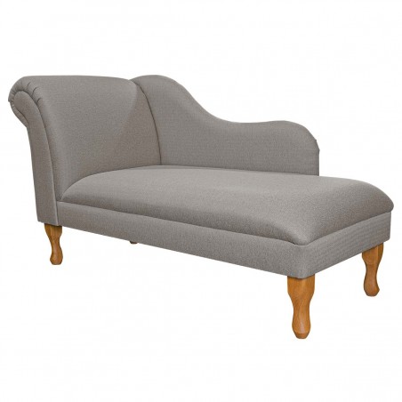 Large Chaise Longue Dundee Herringbone Dove Fabric SR13611 | Beaumont