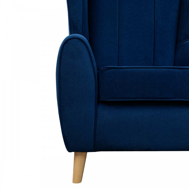 navy arm chair