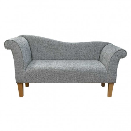 Designer Chaise Sofa in a Venice Dove Soft Weave Fabric | Beaumont