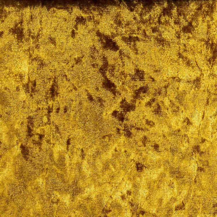 Shimmer Gold Crushed Velvet Fabric