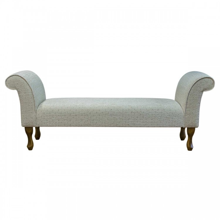 natural Large upholstered window seat