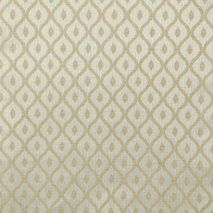 Medium Chaise Longue in Woburn Gold Trellis Fabric SR17080 | Beaumont