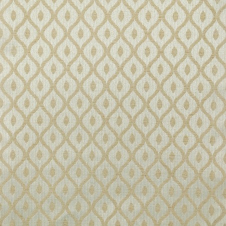 Medium Chaise Longue in Woburn Gold Trellis Fabric SR17080 | Beaumont