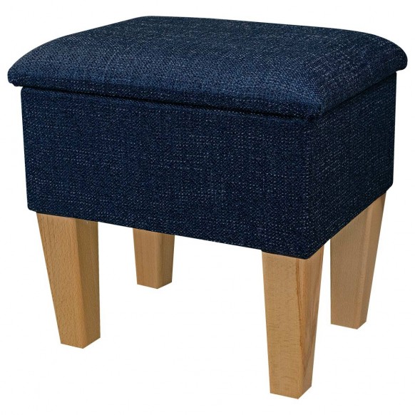 navy dressing table stool