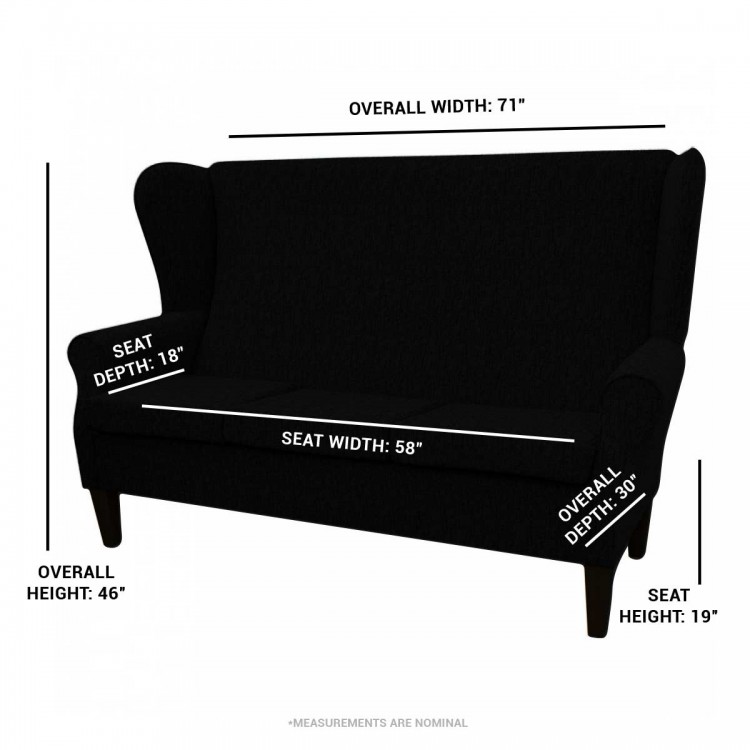3 Seater Highback Sofa in Woburn Plain Gold Fabric SR17090 | Beaumont