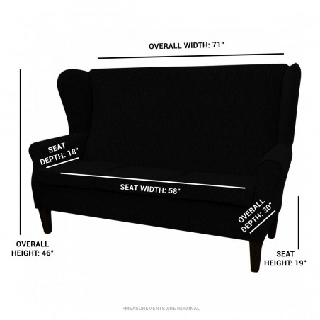 3 Seater Highback Sofa in Woburn Plain Gold Fabric SR17090 | Beaumont