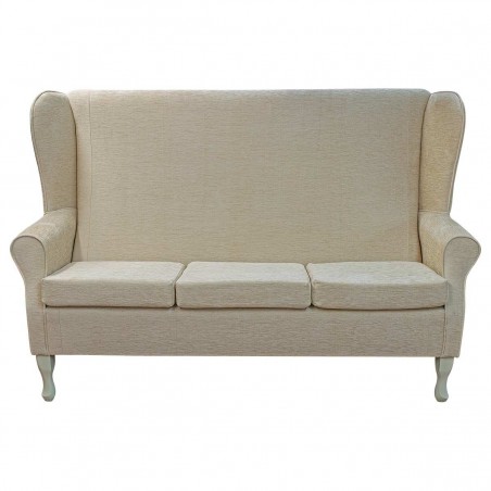 3 Seater Highback Sofa in Woburn Plain Gold Fabric SR17090 | Beaumont