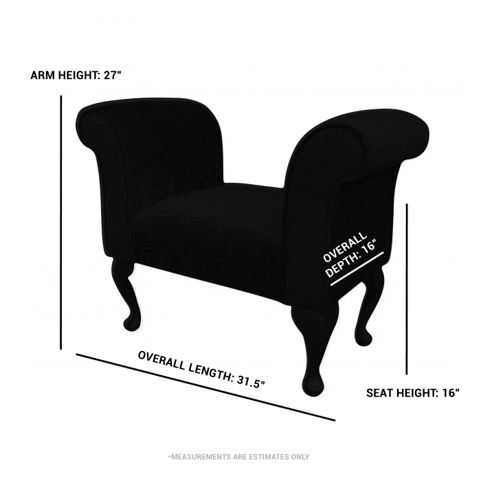 small navy window seat dimensions
