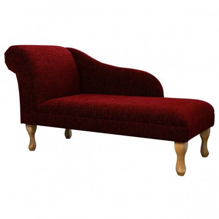 Chaise Longue in Kilburn Plain Wine Fabric SR12932 | Beaumont