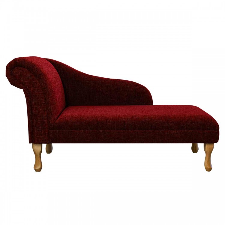 Chaise Longue in Kilburn Plain Wine Fabric SR12932 | Beaumont