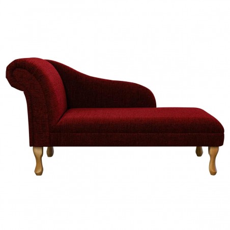 Chaise Longue in Kilburn Plain Wine Fabric SR12932 | Beaumont
