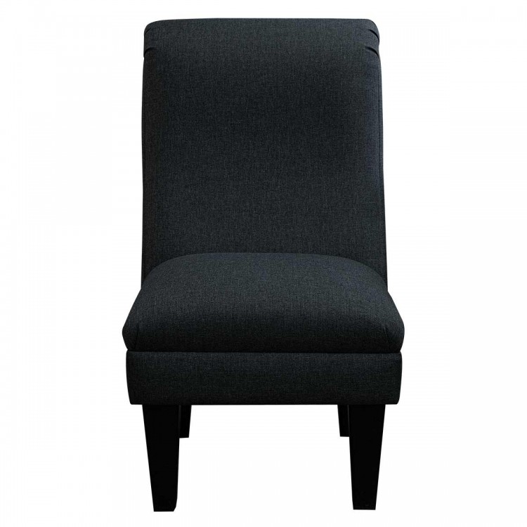 Bedroom Chair in a Sawana Charcoal Grey Fabric | Beaumont