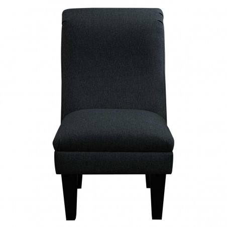 Bedroom Chair in a Sawana Charcoal Grey Fabric | Beaumont
