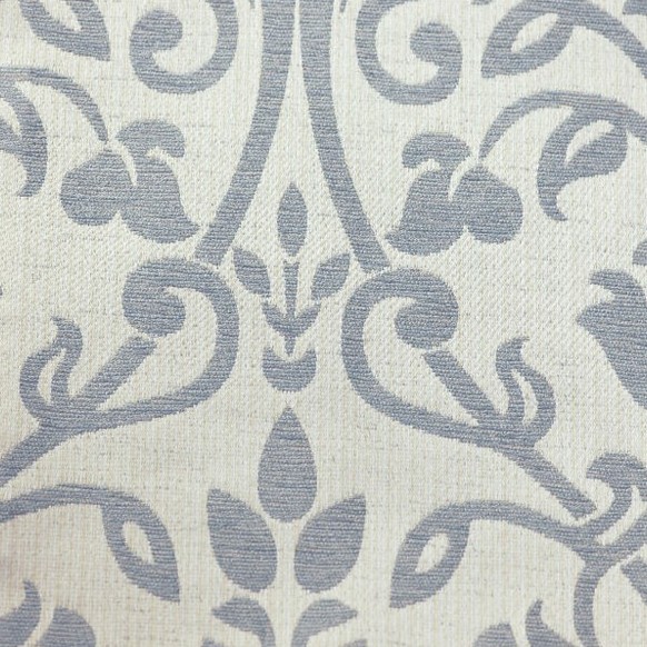 Small Footstool in a Woburn Medallion Blue Fabric