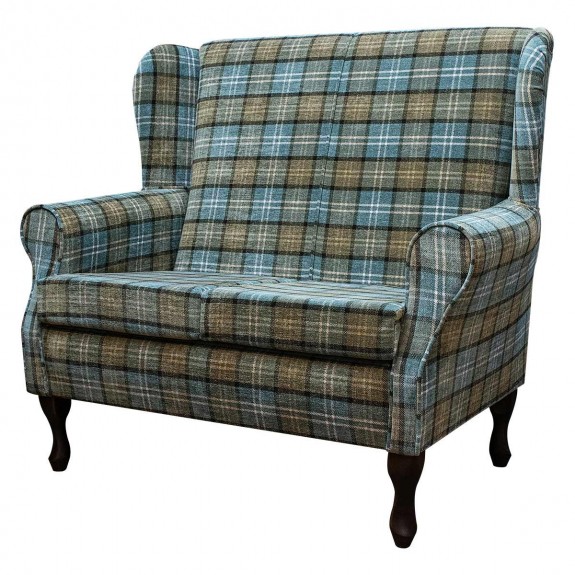 2 seater tartan sofa