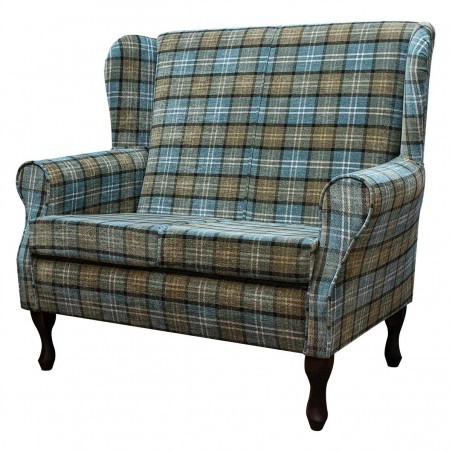 2 seater tartan sofa