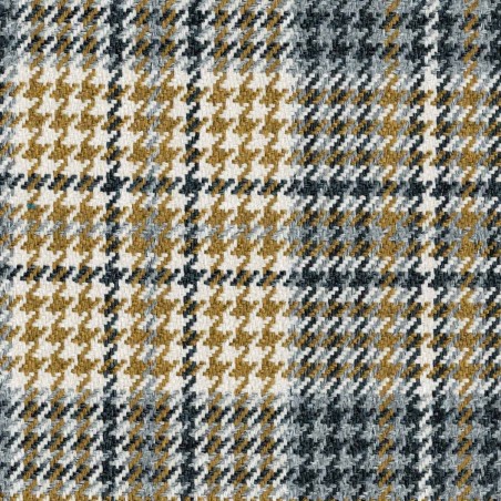 Tall Storage Ottoman in Bologna Tartan Sandalwood Fabric BOL3255 | Beaumont