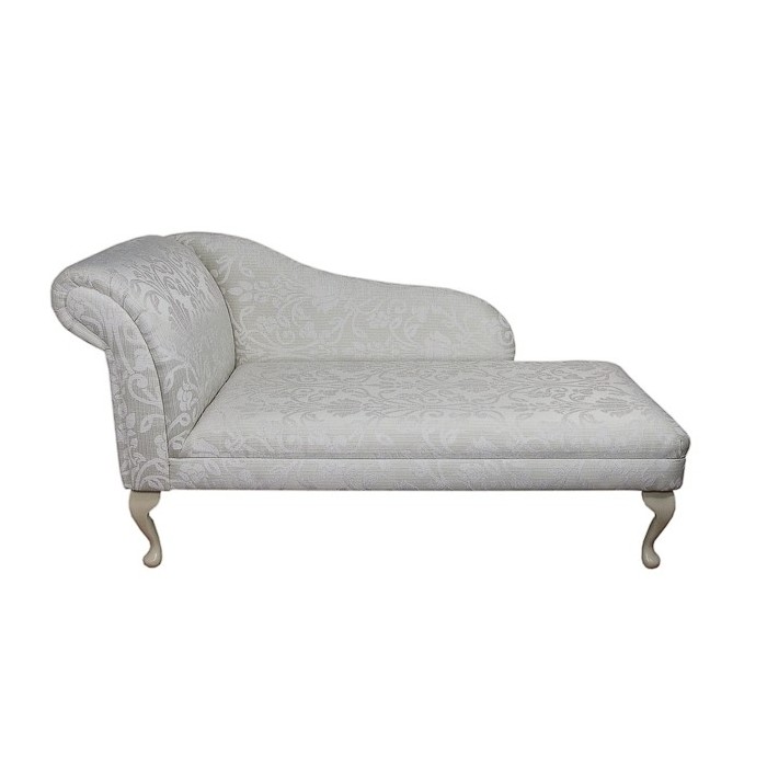 52" Classic Style Chaise Longue in a Medallion Oyster Fabric - 17054