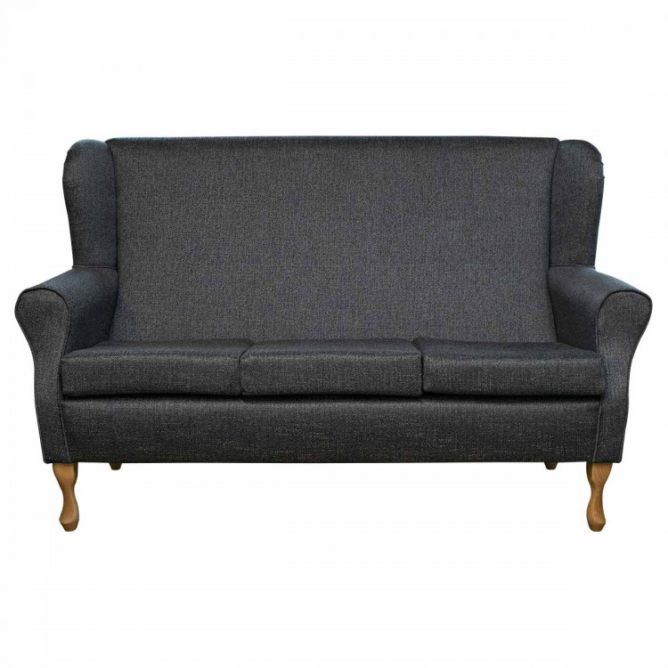 3 Seater Westoe Sofa in Ponte Plain Slate Fabric PON3313 | Beaumont