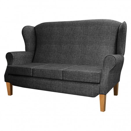 3 Seater Duchess Sofa in Maya Charcoal Weave Velvet Fabric | Beaumont