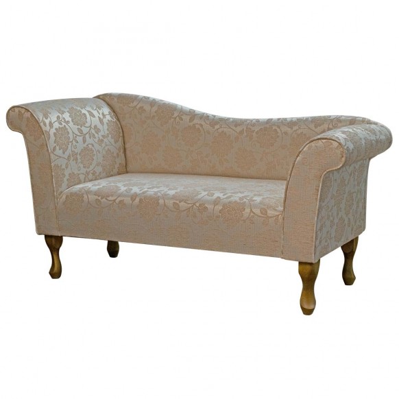 Designer Chaise Sofa in Woburn Floral Beige Fabric SR17072 | Beaumont