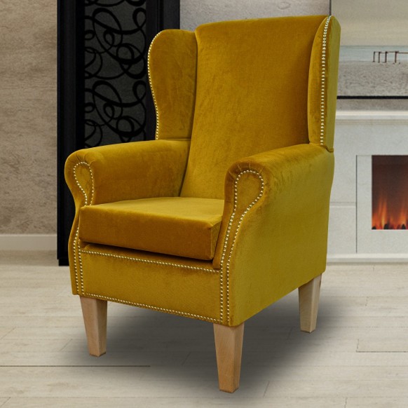 Gold Velvet Armchair