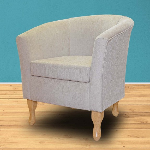 beige tub chair