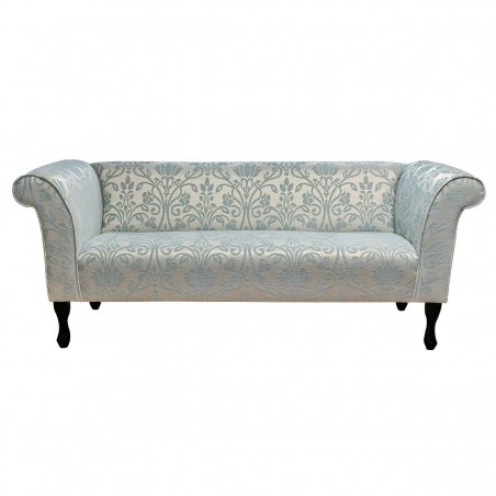 Compact 3 Seater Sofa in Woburn Medallion Blue Fabric SR17051| Beaumont