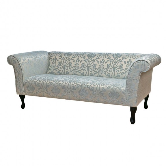 Compact 3 Seater Sofa in Woburn Medallion Blue Fabric SR17051| Beaumont