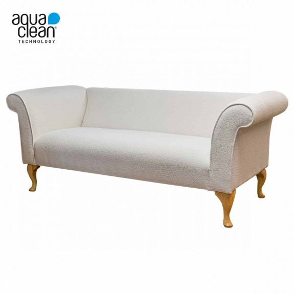 Compact 3 Seater Sofa in AquaClean Bella Natural SR19184 | Beaumont