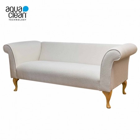 Compact 3 Seater Sofa in AquaClean Bella Natural SR19184 | Beaumont