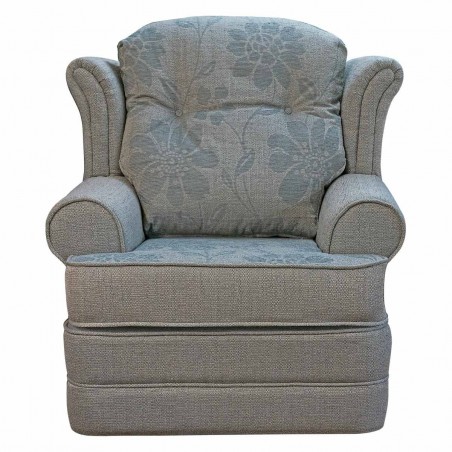 Verona Chair in a Paris Stone Floral Plain Fabric | Beaumont