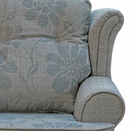 Verona Chair in a Paris Stone Floral Plain Fabric | Beaumont