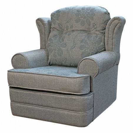 Verona Chair in a Paris Stone Floral Plain Fabric | Beaumont