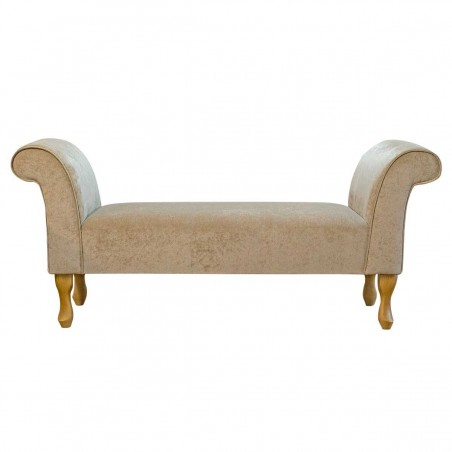 Window Seat in Dolce Whisper Strie Caramel Fabric | Beaumont