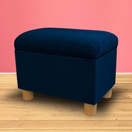 navy pouffe