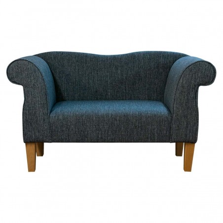 Small Chaise Sofa in AquaClean Amble Denim Fabric SR19107 | Beaumont