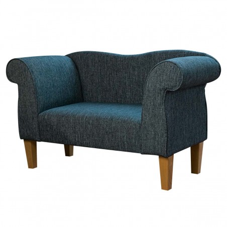 Small Chaise Sofa in AquaClean Amble Denim Fabric SR19107 | Beaumont