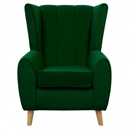 green velvet chair