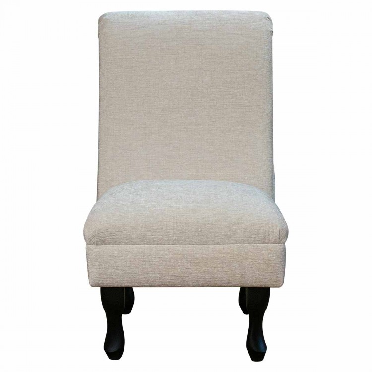 Bedroom Chair in Carlton Ivory Chenille Fabric | Beaumont