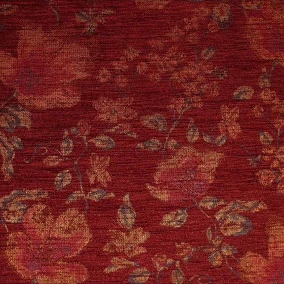 Small Chaise Sofa in Camden Floral Wine Fabric
