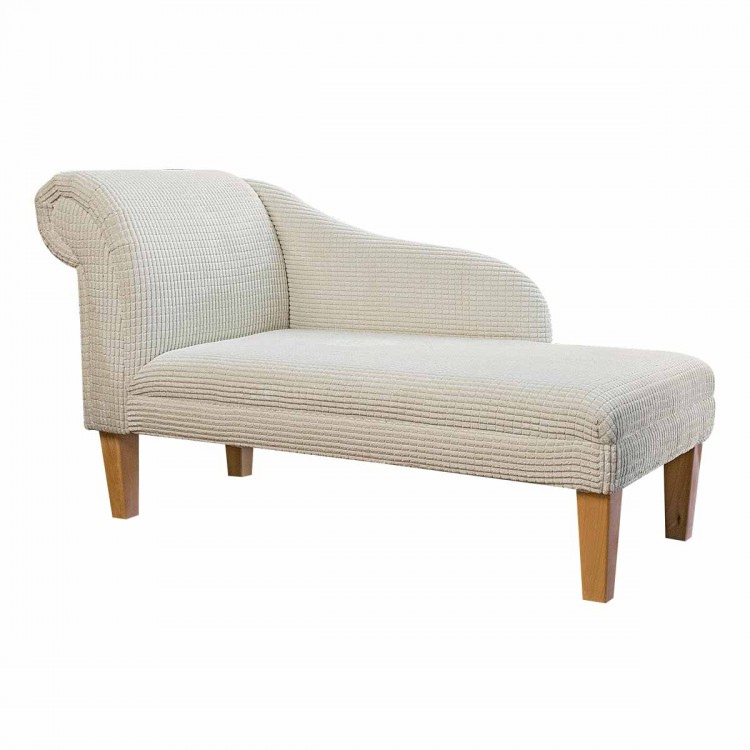 Medium Chaise Longue in Brick Cream Fabric | Beaumont
